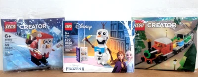 LEGO Disney Olaf Snowman 41169 Damage Box 30580 Santa Claus 60584 Holiday Train - Image 1 of 4