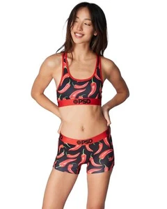 PSD Womens Red Hot Sports Bra Multi - Picture 1 of 6