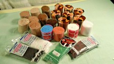 Mixed lot of Latch Hook Yarn Assorted Colors 19 Rolls
00006000
and 4 four ounce Bags.