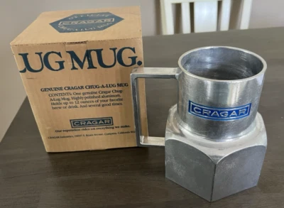 Taza Chug-A-Lug Vintage Cragar Wheels "NUEVA EN CAJA" Rara Coleccionable Foto 1 de 4