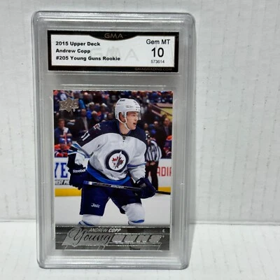 ANDREW COPP ROOKIE GMA 10 GEM MINT2015-16 Upper Deck Young Guns #205 RC - Image 1 of 2