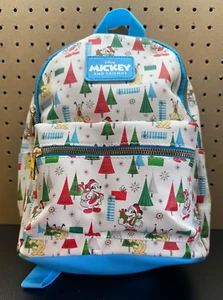 Rucksack Disney Weihnachten Mickey und Freunde Kunstleder Mini Neu Mit Etikett - Bild 1 von 3