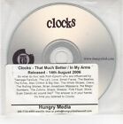 (GJ486) Clocks, That Much Better / In My Arms - 2006 DJ CD