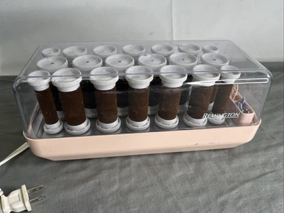 Remington 20 Flocked Hot Rollers Velvet Hair Curlers Vintage KF-20-1 w/ Clips - Image 1 of 4