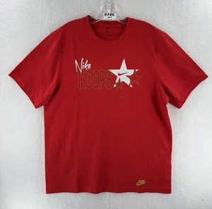 Nike Hoops Stars Basketball Shirt Men's L FN1854-657 Red - Picture 1 of 7