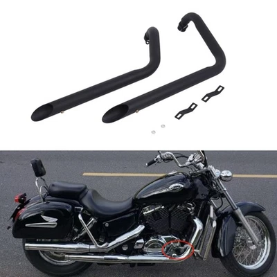 Exhaust Pipes Full System for Honda VT1100C Spirit VT1100C2 Sabre VT1100C3 Aero Foto 1 de 4