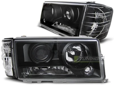 Headlights for Mercedes W201 190 82-93 Black WorldWide FreeShip US LPME46W XINO  - Image 1 of 4