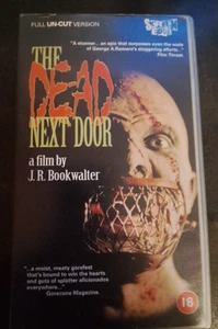 THE DEAD NEXT DOOR - UNCUT - VHS - RARE - HORROR - GORE - ZOMBIES - Picture 1 of 4