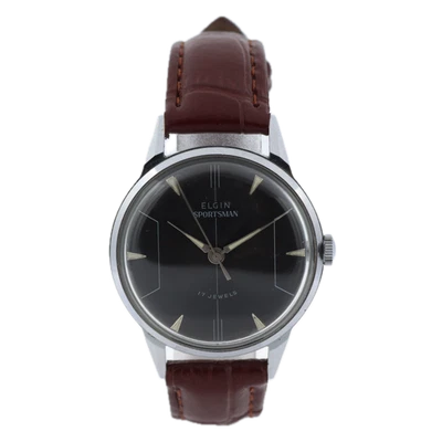 Vintage Elgin 6926 Sportsman Men's Mechanical Wristwatch Standard 1686 Steel - Image 1 of 4
