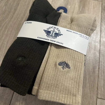 Носки мужские Dockers короткие хаки/оливковые/коричневые/черные размер 6–12,5 - Изображение 1 из 4