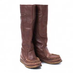 zucca Leather Long Boots Size US About 5(K-128583) - Picture 1 of 12