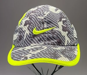 Nike Dri-Fit Hat Youth Baseball Hat Gray Camo Strapback Adjustable Tennis Golf - Picture 1 of 18