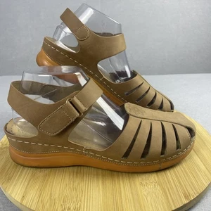 Sandali da passeggio comodi cinturino regolabile stile pescatore scarpe US 11 / EU 42 - Foto 1 di 9