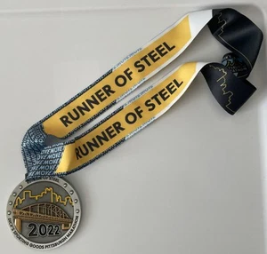 Pittsburgh Marathon 2022 Runner Of Steel Finisher Medal - Picture 1 of 4