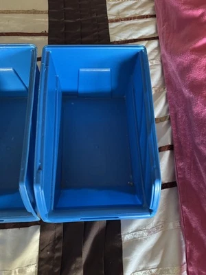 Blue Plastic Part  Bins -  Storage Boxes Picking Bin  - Image 1 of 4