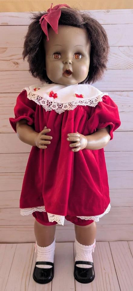 Muñeca Horsman Thirstee Walker 1964 de colección niño pequeño TB-26 afroamericano sediento Foto 1 de 4