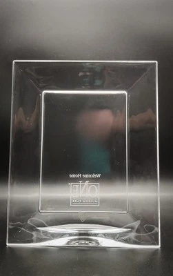 Orrefors One Museum Park Clear Crystal Picture Frame. Holds 5x7 Photo. Signed. - Image 1 of 4