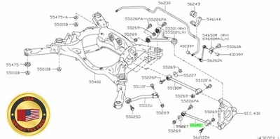 Nissan OEM ESLABÓN COMPLETO SUSPENSIÓN INFERIOR, DELANTERO Juego de 2 para R35 GT-R Foto 1 de 4