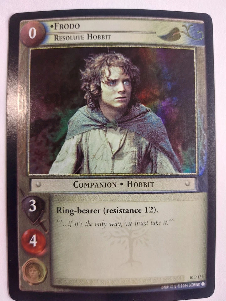 LOTR TCG Mount Doom FRODO RESOLUTE HOBBIT 10P121 FOIL MP - Image 1 of 1