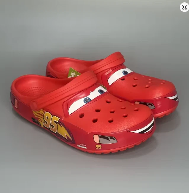 Disney Pixar Cars Lightning McQueen Crocs Red Clogs Sandals - Image 1 of 3