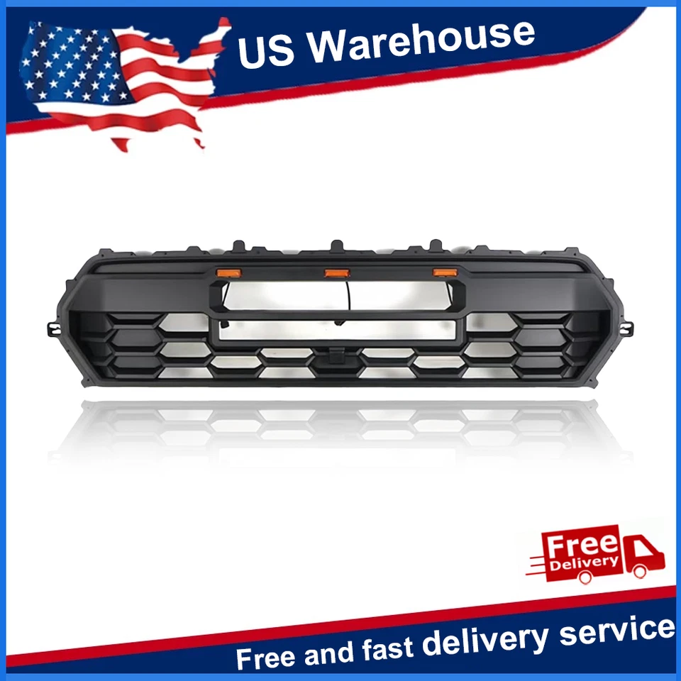 Parrilla delantera con luces LED y letras estilo TRD para Toyota Tacoma TRD 2020-2024 Foto 1 de 4