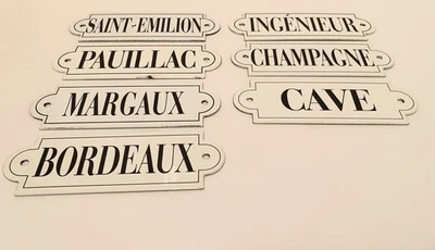 Lote 7 Letreros Esmaltados Puerta Calle Francesa Verdadera Placa Hechos en Francia Saint Ouen  Foto 1 de 4