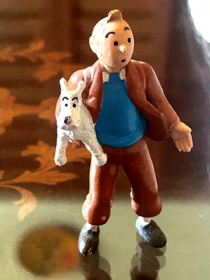 Estatueta de PVC The Adventures of TINTINTIN and SNOWY PLASTOY 1994 TL - Imagem 1 de 4