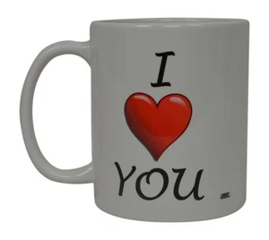 Best Funny Coffee Mug I Love You Heart Novelty Cup Wives Great Gift Idea For ... - Picture 1 of 2