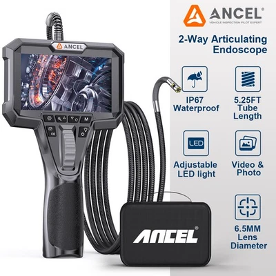 ANCEL AN302 5FT Industrial Endoscope Camera 1080P HD Borescope Inspection Camera - image 1 of 4