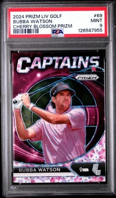 126587955 Bubba Watson 2024 Panini Prizm LIV #69 Cherry Blossom/27 PSA 9 Foto 1 de 3