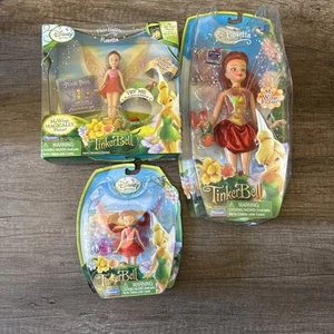 2008 Playmates Disney Fairies Rosetta Wings Flutter Lot Of 3 - Picture 1 of 15