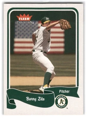 Barry Zito 2004 Fleer Tradition Baseball #333 Oakland Athletics - Image 1 of 2