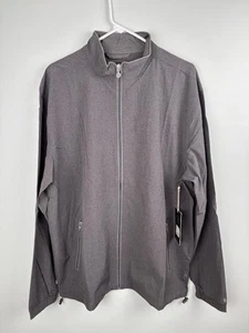 Linksoul Jacket Mens XL Gray Full Zip Athleisure Golf Windbreaker Performance - Picture 1 of 12