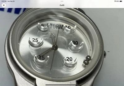 RARO NUEVO VINTAGE STORM PINBALL Reloj Hombre Acero Inoxidable Resistente al Agua Foto 1 de 4