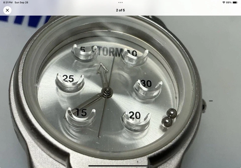 RARE NEW  VINTAGE STORM PINBALL Men's Watch Stainless Steel Water Resistant - image 1 of 4