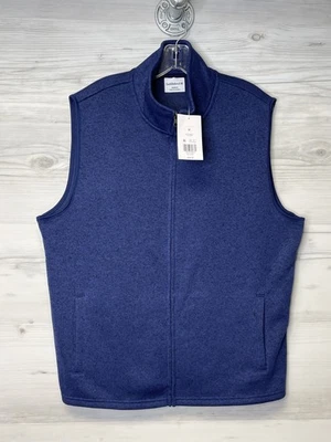 Chaleco Saddlebred Para Hombres Medio Azul Eva Cremallera Completa Sin Mangas Premium Vellón Nueva Etiqueta Foto 1 de 4