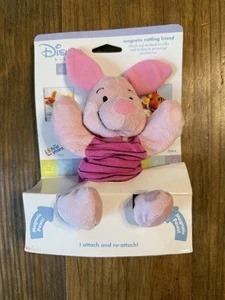 Disney Baby Winnie Puuh Ferkel Plüsch Baby Rassel Spielzeug Magnetglied 2001 - Bild 1 von 10