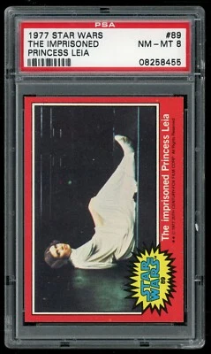 1977 Topps Star Wars Trading Card #089 The Imprisoned... 2nd Series PSA 8 - Image 1 of 4