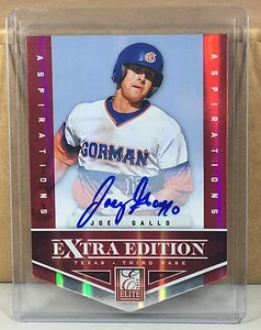 2012 ELITE EXTRA EDITION ASPIRATIONS #131 JOEY GALLO TEXAS RANGERS AUTO 100/100 - Picture 1 of 3