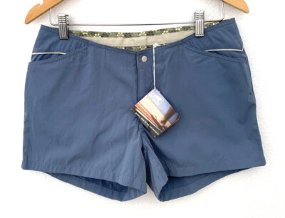 Bermuda feminina Bella Bottoms Horny Toad, Toad & Co nova com etiquetas, tamanho 8, azul oceano - Imagem 1 de 4