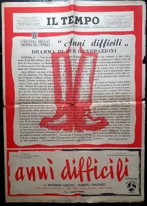 Poster cinema "Anni difficili" Premiato al festival del cinema di Vene - Bild 1 von 1