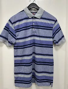 Polo Rinoceronte Rojo Rayas Azul Talla Mediana *Mancha - Imagen 1 de 9