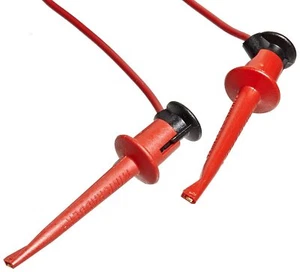 Pomona 3781-36-2 Minigrabber Test Clip Patch Cord, 36" Length, Red - Picture 1 of 2