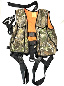 Real Tree Hunter Safety System Vest Tree Stand Harness Camo L/XL HSS7 Hunting - Picture 1 of 8