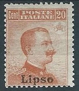 1917 EGEO LIPSO EFFIGIE 20 CENT MH * - W090 - Picture 1 of 1