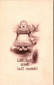 Liff, Luff Und Laff Mutch! Dutch Kids Postcard - Picture 1 of 2