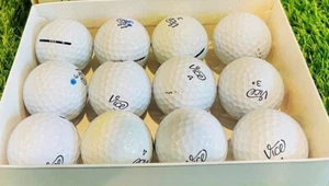Vice verschiedene Modelle in der Nähe neuwertig recycelte gebrauchte Golfbälle, weiß - 48 Stück - Bild 1 von 4