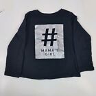 The Childrens Place Girls T-Shirt Black Crew Neck Long Sleeve Top Toddler Sz 2T