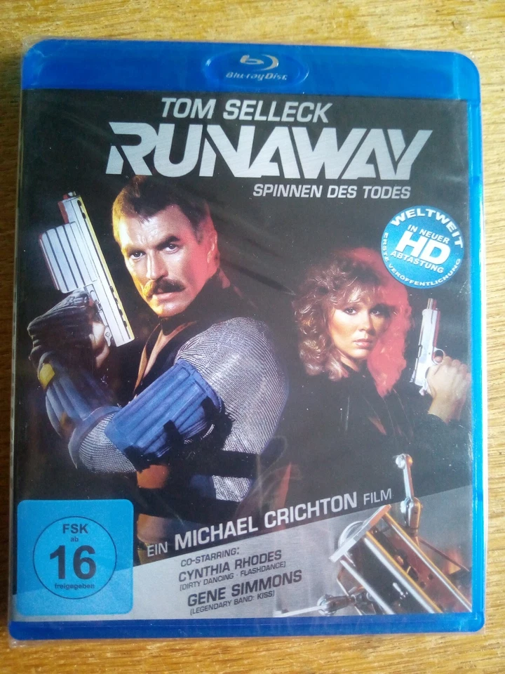 Runaway- Spinnen des Todes- Tom Selleck, Michael Crichton Blu-Ray NEU - Bild 1 von 1