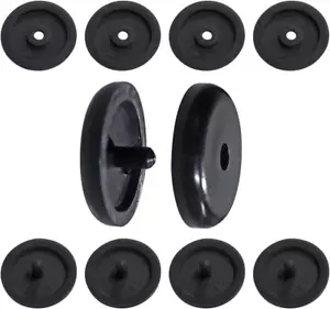 5 Sets Universal Fit Seatbelt Stopper Kit, Snap-On Seat Belt Button Stop, Black - Picture 1 of 12